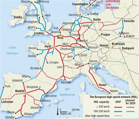 Europe Rail Map Workeddesign