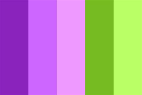 violet and green color palette