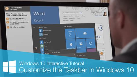 Customize The Taskbar In Windows 10 Customguide
