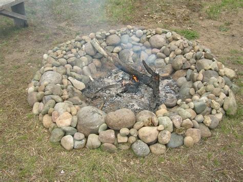 River rock fire pit explode. Pinterest • The world's catalog of ideas