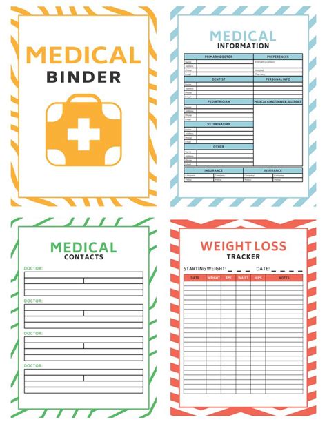 Your Daily Printable Needs Printablee Medical Binder Printables