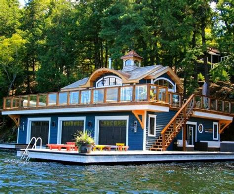 Pin By Terri Faucett On Lake House Mountain Cabin House Boat