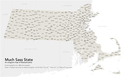 Odd Map Of Massachusetts Massachusetts