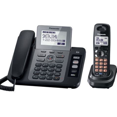 Shop Panasonic Kx Tg9471b 2 Line Cordedcordless Phone With Digital