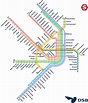 Mapa metro de Copenhague (S-train) - Mapa Metro