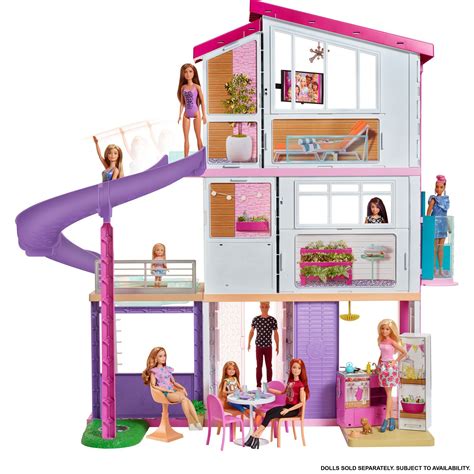 Barbie Dreamhouse Dollhouse With Pool Slide And Elevator