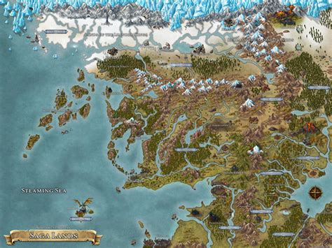 Map Of The Saga Lands And Surrourding Areas 8k Hd Free R Pathfinder2e