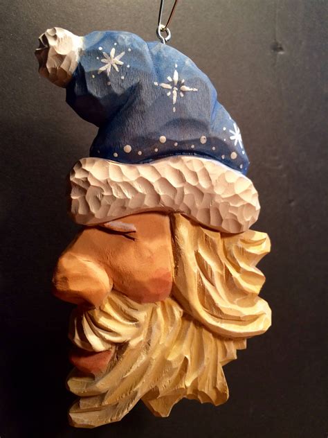 Santa whimsical carved ornament | Etsy | Whimsical carvings, Whimsical christmas, Christmas ...