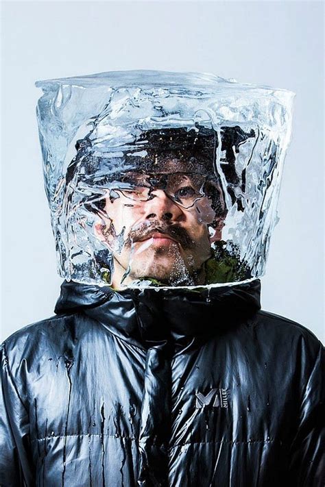 Japanese Artist Harnesses Nature To Create Wearable Ice Masks Ice
