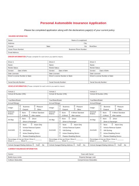 Car insurance estimator life insurance calculator life insurance finder home insurance calculator learn how to get approved for a personal loan in three simple steps, plus tips on how to speed up applying for a loan may require more time and effort than applying for a credit card, but with our. Car Insurance Application Form - 2 Free Templates in PDF, Word, Excel Download