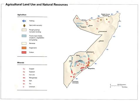 1Up Travel Maps Of Somalia Agricultural Land Use And Natural