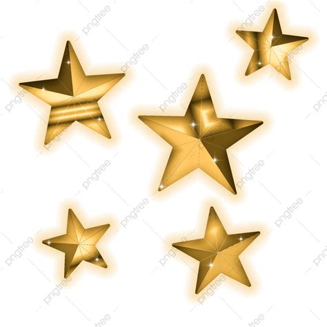 Free Psd Png Picture Sparkling Golden Stars Free Png And Psd Design