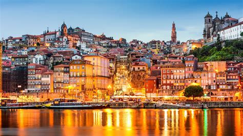 Beautiful Shot Porto Portugal Early Evening 4k Wallpaper Melhores