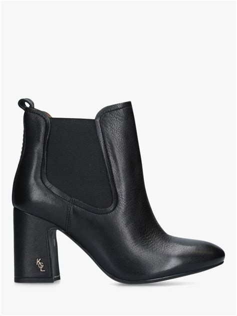 Kurt Geiger London Raylan Block Heeled Ankle Boots Black Patent