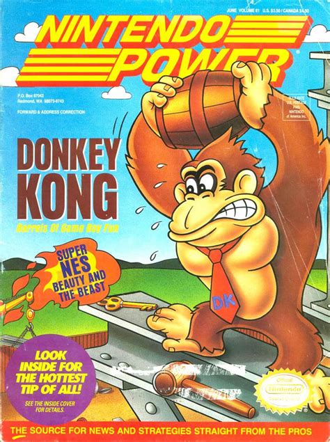Donkey Kong Feature In Nintendo Power Vol 61