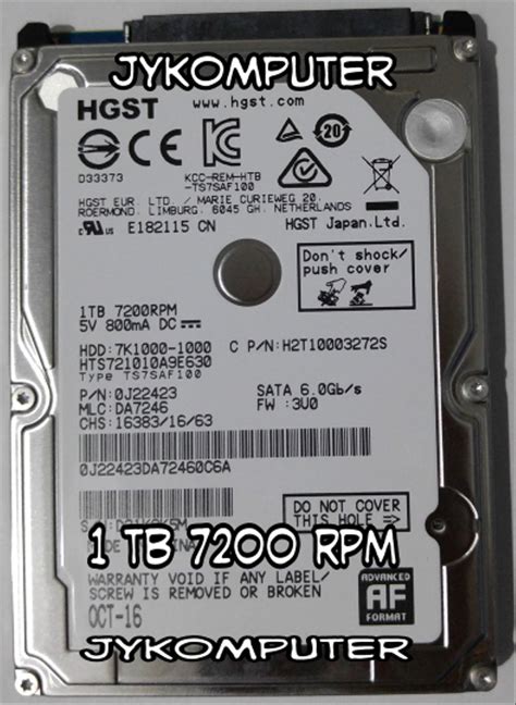 Find great deals on ebay for hard disk 1tb laptop. Jual HDD laptop Hitachi HGST 1TB 7200 Rpm sata Hardisk ...