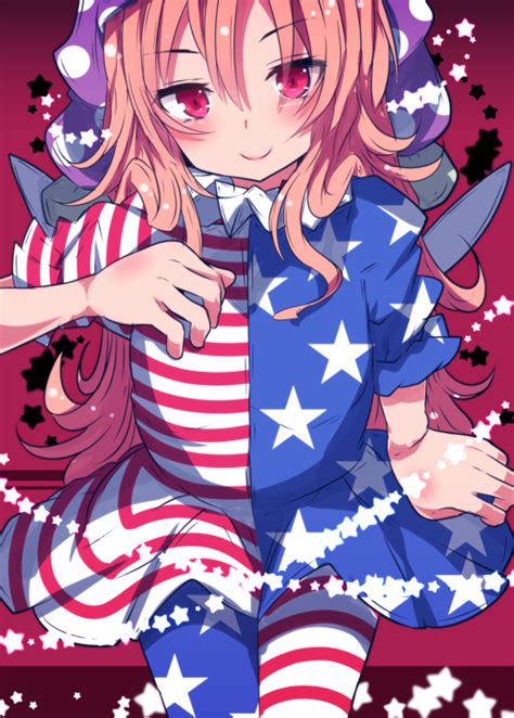 Beni Shake Clownpiece Touhou Bad Id Bad Pixiv Id 1girl American Flag Dress American Flag