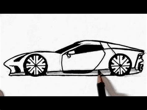 Drawing A Sports Car Youtube