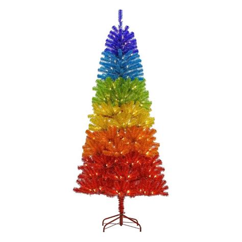 F23 7 Pre Lit Rainbow Christmas Tree With 350 Lights In 2020