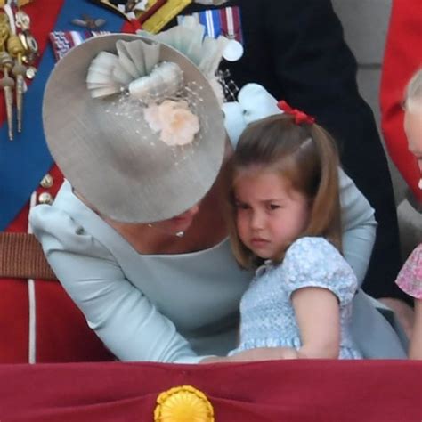 La Princesa Carlota De Cambridge Enfadada En El Trooping The Colour