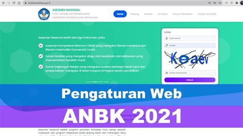 Pengaturan Web Anbk 2021 Youtube