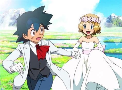 Pokémon Amourshipping Ash And Serena Wedding Amourshipping