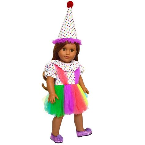 clowning around halloween costume for american girl dolls our generation dolls and my li