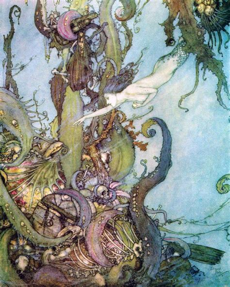 Illustration By Edmund Dulac For Hans Christian Andersens The Little