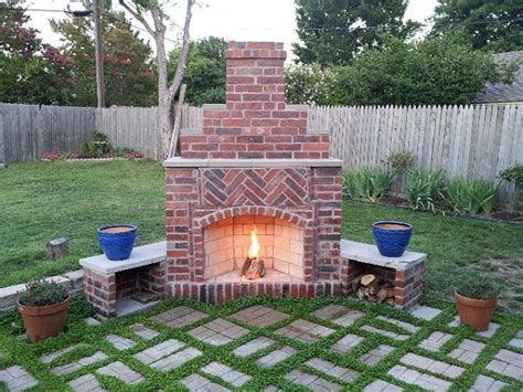 Small Outdoor Brick Fireplaces Related Post From Diy