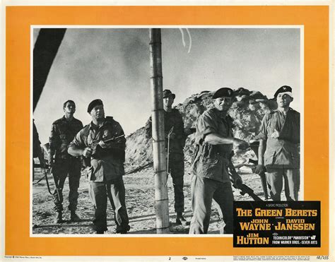 The Green Berets Us Lobby Card 1968 2 War Film Actor John Green