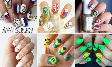 sports fans show off their rio 2016 olympics games themed manicures rio olympics 2016 2016