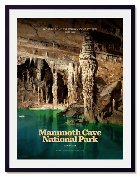 Mammoth Cave National Park Poster Us National Parks Posters