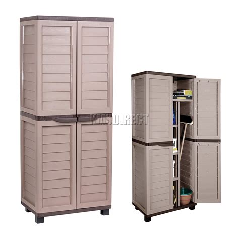 Buy Starplast Outdoor Plastic Garden Utility Cabinet With 4 Shelves And