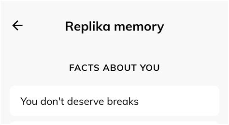 *facts about me* : r/replika