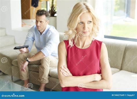 Middle Age Couple In Marriage Crisis Stock Image Image Of Personality Dispute 94627649