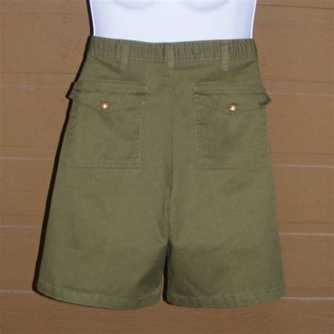 Vintage Boy Scouts Shorts 326 Bermuda Dark Olive Green 6 Etsy