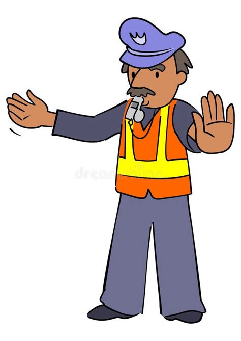 Traffic Cop Stock Vector Illustration Of Profession 11778861