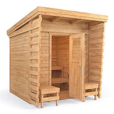 Outdoor Sauna Sauna Cabin Sauna 2x2m Solid Wood Panel Roof Without