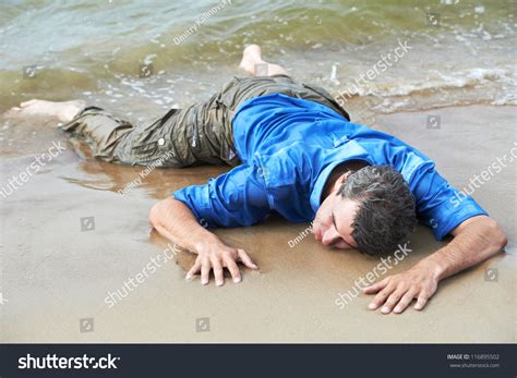 Drowned Dressed Man Lying On Sea Stock Photo Shutterstock