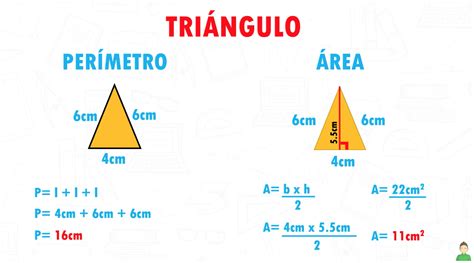 Como Sacar Area Y Perimetro De Un Triangulo Printable Templates Free