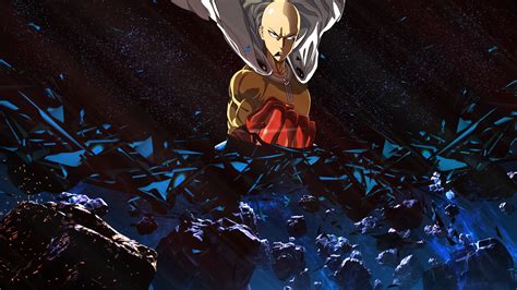 Wallpaper Night Anime Space Saitama One Punch Man Universe