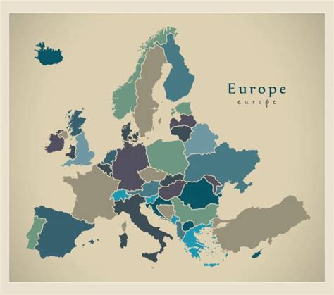 Best Europe Map Illustrations Royalty Free Vector Graphics And Clip Art
