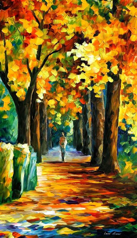 Oil On Canvas Painting Directly From Famous Artist Leonid Afremov Title