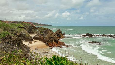 Famous Tambaba Beach In Paraiba Brazil Stock Photo Image Of Vacation Landscape