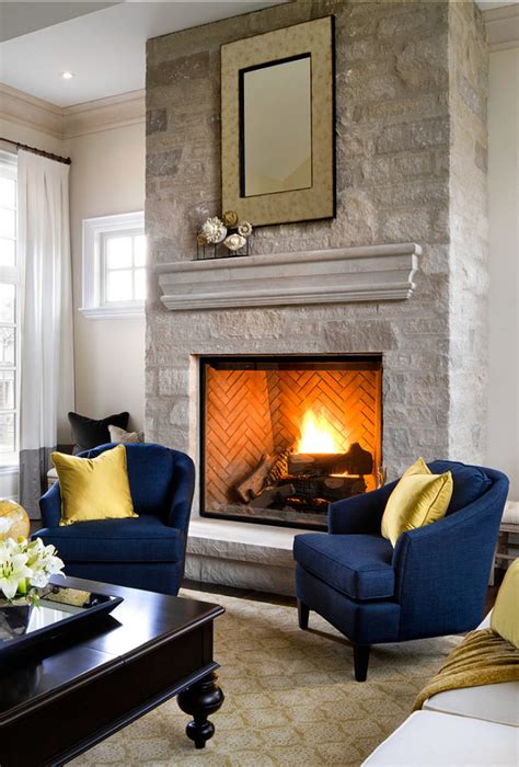 A fireplace need not always be front and center in order to become the focal point of the room. Family Home with Sophisticated Interiors - Home Bunch ...