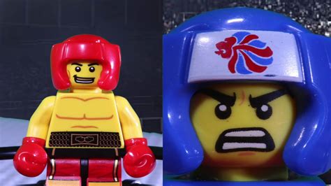 Blue Vs Red Boxing Match Lego Stop Motion Battle Youtube