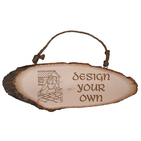 Personalised Design Your Own Large Wooden Plaque
