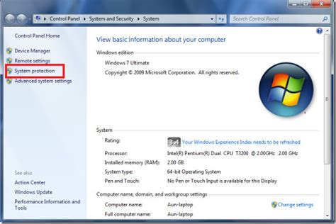 How To Enable Disable Windows 7 System Protection