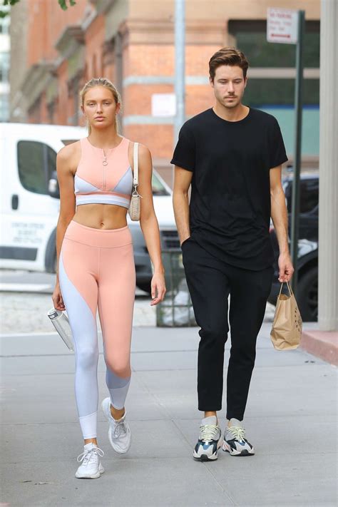 Romee Strijd With Her Husband Laurens Van Leeuwen Leaves The Gym In Ny Gotceleb
