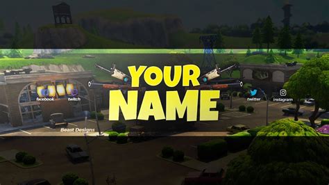 New Free 2018 Fortnite Banner Template Free Fortnite Battle Royale